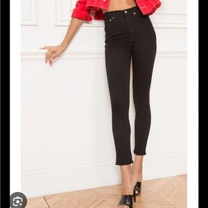 AGOLDE Roxanne super high rise skinny in jet